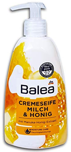 Balea Sapone crema latte e miele, 500 ml, detergente liquido nutriente, sapone per le mani
