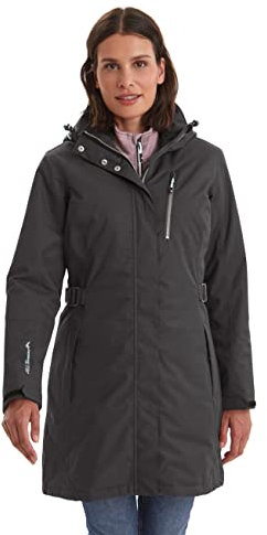 Killtec Damen Funktionsparka Mit Abzippbarer Kapuze Alisi, schwarz, 46, 32730-000