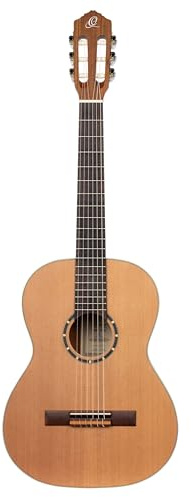 Ortega Guitars konsertgitarr 7/8 storlek – vänsterhänt – Family Series – inklusive Gigbag – mahogny/cederfilt (R122-7/8-L)