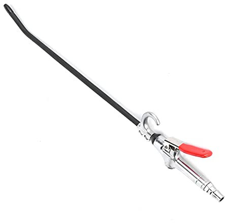 Pistolet à Air Comprimé, Accessoire de Compresseur D'air Pneumatique 1/4 Outil de Nettoyage de la Poussière Pistolet à Air Soufflant avec Buse Courbée Coudée, Pistolet à Air Comprimé Pistolet à Air