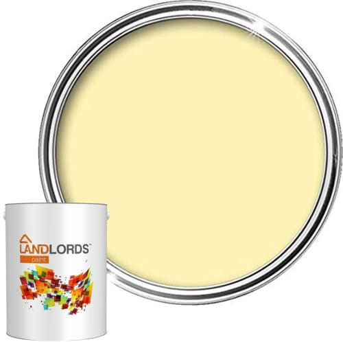 Landlords Fence Paint and Garden Shed Paint | Garden Paints | Furniture Paint | Wood Paint | Outdoor Paint | Garden Fence | Quick-Drying Paint | Protection Paint | Light Yellow 2.5L