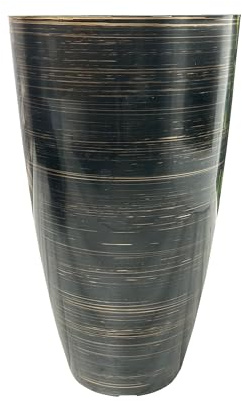 SG Traders Stylish Tall Plastic Plant Pot Garden Patio Planters Elegant Gardening Planter Accessory for Flowers Herbs Trees Plants Patio Suitable for Outdoor Use H 54cm x W 30cm