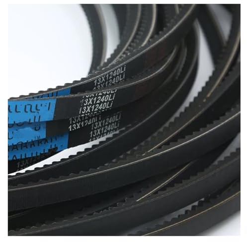 Belt Transmission Cogged V Belt Type AX 13X Drive Rubber Toothed Conveyor Belts Transport Strap 1080 1120 1250 1370 1448 1500 1600 1675mm Drive Belt(Li 1549mm)