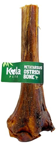 Metatarsus Ostrich Bones For Dogs - 100% Natural Long-Lasting Dog Chew Puppy Bones & Dog Bone for Large Dogs (Pack of 1)