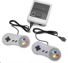 Console de Jeu Rétro SFC avec 620 Jeux Intégrés, Sortie AV, 2 Manettes Filaires, Mini Lecteur de Jeu Vidéo pour Enfants