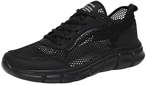 Tenis de malla con soporte de arco para hombre, ortopédicos, puntera ancha, zapatos de pie para el trabajo, senderismo, ligeros, antideslizantes, acolchados, informales, para caminar, zapatos de
