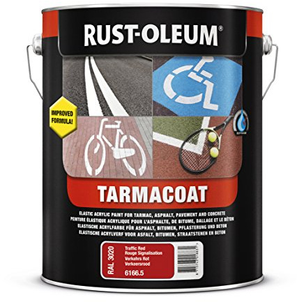 Rust-Oleum 6196.5 Tarmacoat multi-surfaces, peinture de sol qui sèche en 1 heure., le Trafic White-ral 9016