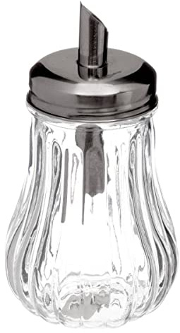 5five - zuckerdose aus glas deckel aus edelstahl 18cl