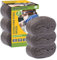 BLOSTM Fine Steel Wool 0000-1M Ultra Fine Wire Wool 0000 Anti-Scratch, Used as Rust Remover, Spot Cleaner, Car Glass Cleaner, Scouring Pad, Polishing Pads for Home, Wood, Glass & Metal - 3 PACK