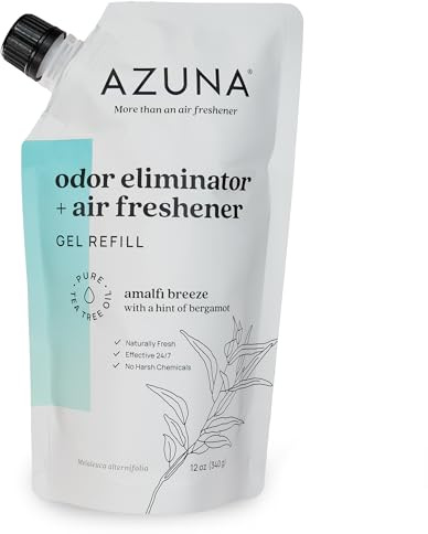 Azuna Home Odor Eliminator for Strong Odor | 12oz Gel Refill | Amalfi Breeze