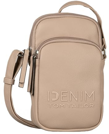TOM TAILOR Denim Maxime Damen Handytasche Umhängetasche Mittelgroß Braun