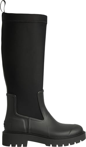 Calvin Klein Bottes de pluie hautes en néoprène pour femme Yw0yw00838, Noir Ck Noir, 35.5 EU