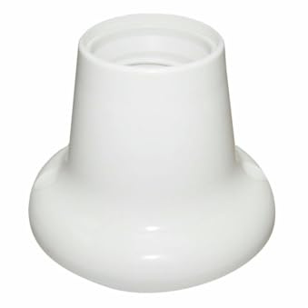 VoltShine Portalámparas E-27 - zócalo recto, fabricado en plástico resistente, ideal para bombillas E-27, fácil instalación y uso versátil