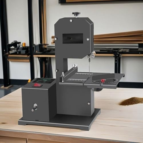 XueFulxion Sierra de Cinta para Metales y Madera - Máquina Industrial de Sierra de Cinta Horizontal/Vertical con Hoja Bimetálica,para Cortar Barras de Acero,Perfiles de Aluminio y Maderas Duras