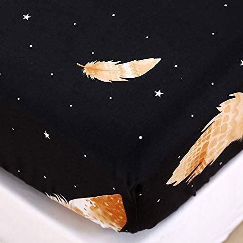 Chickwino Spannbettlaken 180x200cm Matratzenschoner, Schwarz Topper Spannbetttuch für Boxspringbett - 100% Mikrofaser Weich Bettlaken Bed Sheets Geeignet für bis 25-30 cm Matraze