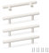 SPDYCESS 4 pièces Poignées de Meuble Cuisine, Poignée Placard de Porte de Chambre à Coucher, Poignée Tiroir pour Décoration de La Maison, Ø12mm, Entraxe 96mm, Blanc