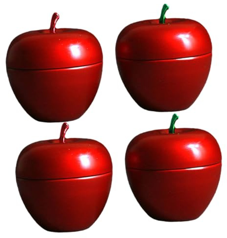 CANIGHT 4pcs Candy present Can Metal Tinplate Empty Tins Candy Jar with Lid Candy Jars Tea Tins with Lids Cookie Tins with Lids Novelty Cookie Jar Tinplate Candy Jar Empty Cookie Tins Color