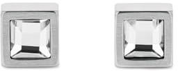 Calvin Klein Orecchini a Perno da Uomo Collezione CK ESSENTIAL LINKS in Acciaio Inossidabile con Cristalli - 35100075