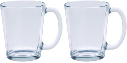 Excelsa 48274 Tazza Mug Conica, Vetro, Trasparente (Confezione da 2)