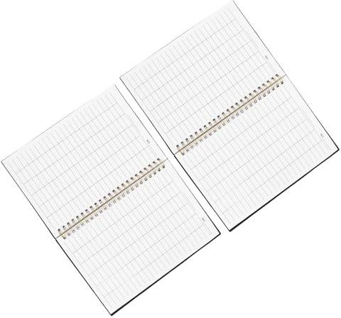 JOINPAYA 2pcs Horizontal Notebook Finance Planner Accounting Ledger Book for Bookkeeping Home Budget Management Budget Management Book Twin-Wire Ledger