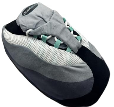 CloudKicks Air 110 Sneaker Slippers – Oversized Plush House Slippers for Men & Women, Cosy Indoor Slippers, Comfortable Streetwear Style Home Shoes (Hyper Turquoise)