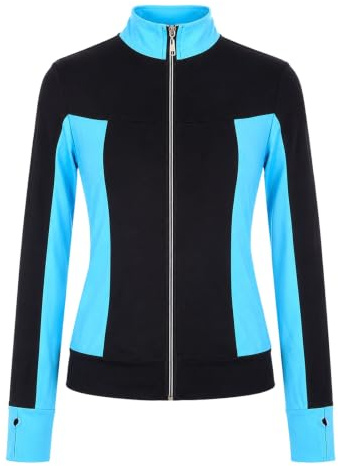 Kmarouse Chaqueta Patinaje Artístico Mujer Teen Cremallera Pista Hielo