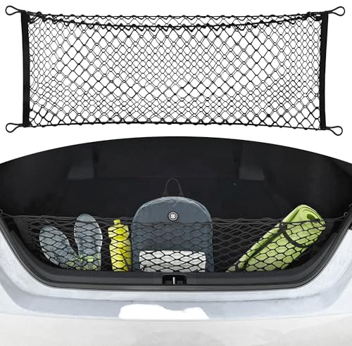 Envelope Style Automotive Elastic Trunk Mesh Cargo Net for Toyota Camry 2018-2026 - Premium Trunk Organizers and Storage - Luggage Net for Sedan - Best Car Organizer for Toyota Camry Hybrid