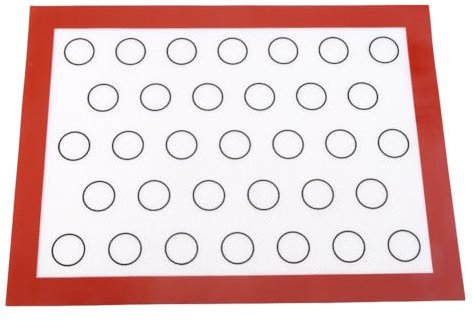 Tappetini da Forno in Silicone per Macaron,Fogli da Forno Antiaderenti Fodera per Forno,Tappetino Tappetino da Forno in Silicone Antiaderente per Pasticceria per Impastare Fare Biscotti Pane(Rosso)