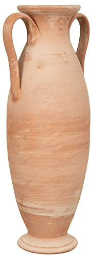 Biscottini Terracotta blumentopf groß aus Sahara 80x34x26 cm | Amphore Garten auf Made in Italy | Terrakotta blumentöpfe | Blumentopf Gross