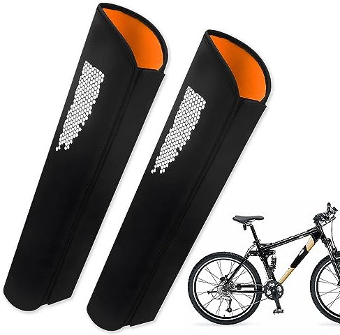 Riisoyu 2 Stück E-Bike Akku Schutzhülle, Passform eBike Akkuschutz Zubehör Für 32-40 cm Rahmenumfang Universelle Akku Schutz aus Neopren mit Reflektoren Schutz vor Kälte Kratzer Schmutz