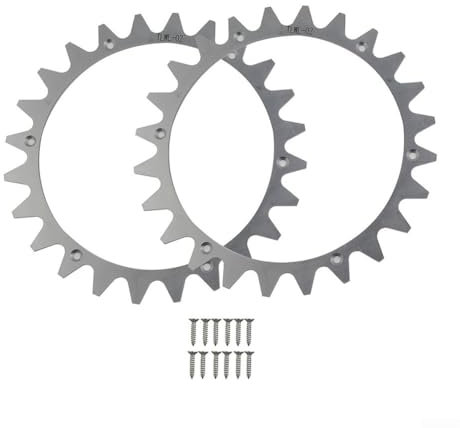 Yuanpgky Mähroboter Spikes, Edelstahl Spikes Kompatibel mit Worx für Landroid L Modelle WR153E WR155E WR147E.1 WR148E - Inklusive 12 Schrauben