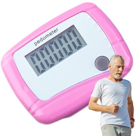 Shaersu Contapassi Precisi - Pedometro Portatile con Clip - Accessorio Fitness per Sport Escursionismo Corsa Camminata Uomini Donne Anziani e Bambini