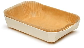 FaisTonGateau - Lot de 10 pani-moule panibois Sire de cuisson en bois - Moule de cuisson bois avec sa caissette plissée papier