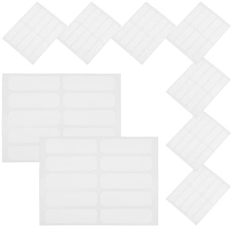 SUPVOX 100 Pcs Writable Washable Fabric Clothing Labels with Iron and Self-Adhesive for Bags and School Supplies, for Daycare and Nursing Home Use