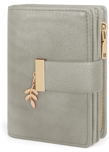 REETEE Carteras de Mujer Pequeña Cuero PU Monedero RFID Bloqueo Billeteras