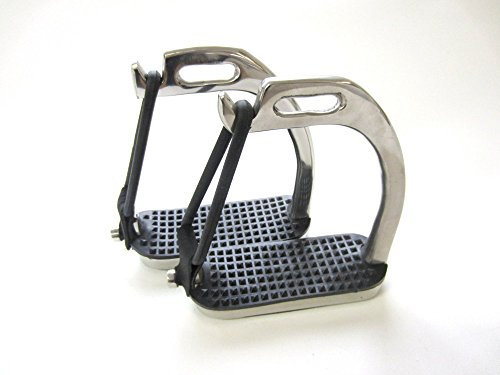 PS Pferdeartikel Sicherheits-Steigbügel mit Gummizug für Kinder - Silber