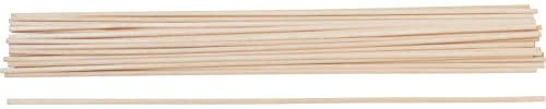 VBS Holz-Rundstäbe 30 cm Holzstab Länge 30 cm Material Holz Ganzjährig geeignet Ø 3 mm, 30 Stück