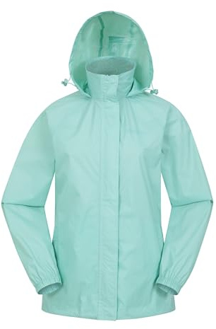 Mountain Warehouse Pakka Womens Waterproof Rain Jacket Mint - Unicorn 14