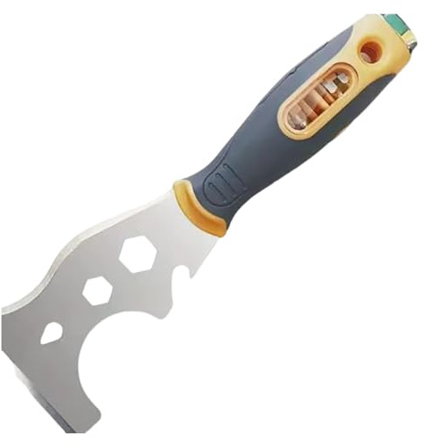 Outil De Grattage Ergonomique Multi-spatules En Acier Inoxydable Avec 16 Fonctions Interchangeables Pour Un Entretien Efficace La Maison Outil Grattoir Robuste En Acier Inoxydable