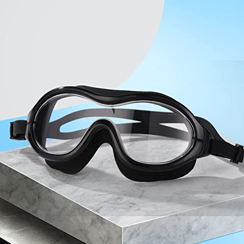 Occhiali da nuoto impermeabili UV anti nebbia occhiali da nuoto regolabili ampia visione occhiali da immersione per uomini donne adulti sport nuoto occhiali