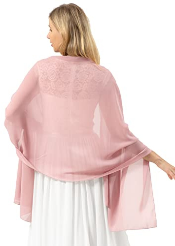 Bridesmay Femme écharpe en Mousseline