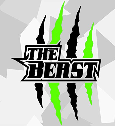 HR-WERBEDESIGN 2X Monster Kralle Sticker Aufkleber Motorrad Auto The Beast OEM Devil Tuning ff
