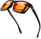 GQUEEN Sonnenbrille Herren Damen Polarisierte Retro Fahren Angeln