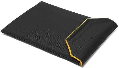 CushCase Sleeve Case for Dell XPS 13 9300/9310/9315/9340/9345 and XPS 13 Plus 9320 Laptop - Everyday Canvas (Black/Ochre)