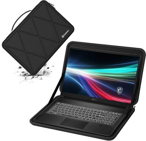 Smatree Custodia protettiva rigida in EVA compatibile con laptop MSI Creator 17 Series da 17,3 pollici, per laptop MSI GS76 serie Stealth, borsa per notebook serie MSI WS76 da 17,3 pollici (X8316)