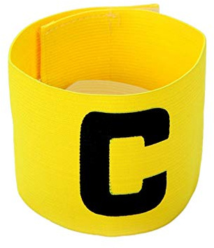 Capitano Banda, Fascia da Capitano Calcio, Fascia Capitano Calcio, Fascia da Braccio Regolabile per Leader della Squara di Calcio, Fasce Elastiche di Protezione per Sportivi, per Calcio, Basket
