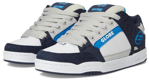 Globe Men's Tilt skateboard sko, Blå tung vit, 47 EU
