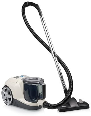 Princess Cyclone Storm Staubsauger Beutellos, 4 L-Volumen, 700-W-Motor mit Multizyklon-Technologie, 8m Kabel, HEPA-Filter, Kombibürste für Teppiche und Hartböden, 335080
