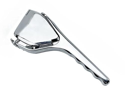 Zitruspresse aus Edelstahl, Manuelle Zitronenpresse, Spülmaschinenfest, Silber