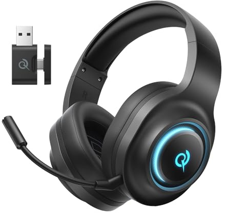 QCY HEROAD V200 Gaming Headset for PC/PS5/PS4/Switch Over Ear Headphones
